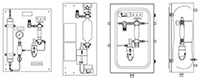 Internally coupled valves liquid samplers (S23 Series) - D1 - threaded - Options